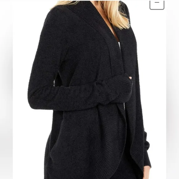 Barefoot Dreams Navy Knit Cardigan Sweater - Picture 4 of 11